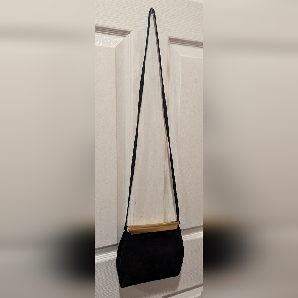 Vintage De Vecchi By Hamilton Hodge Suede Handbag